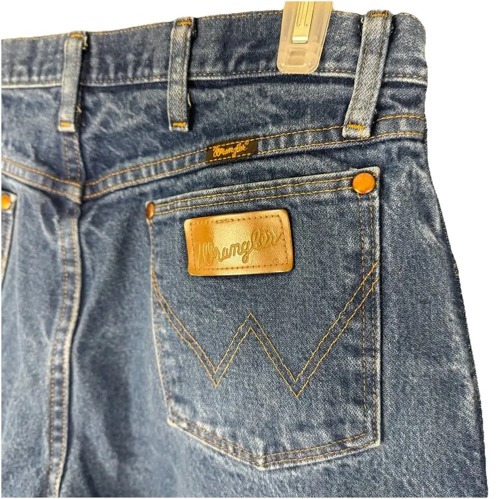 Vintage Wrangler Jeans Mens W34 L30 Blue Cowboy Cut‎ Original Fit Denim 13MWZ
